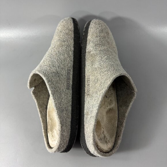 Birkenstock Zermatt Shearling Wool Felt, Light Gray, Size 39 - Picture 10 of 15